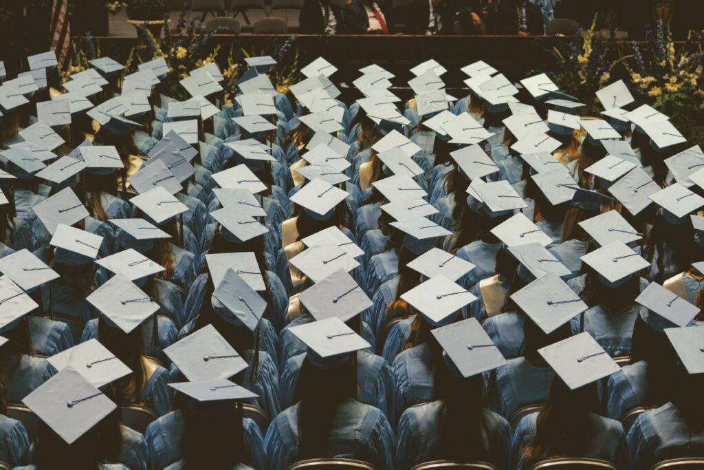 Students graduating 